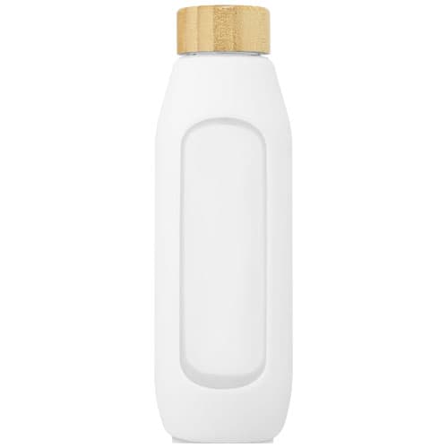 Tidan Butelka z borokrzemianowego szkła o pojemności 600 ml z silikonowym uchwytem