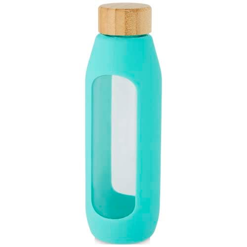 Tidan Butelka z borokrzemianowego szkła o pojemności 600 ml z silikonowym uchwytem