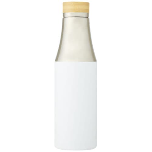 Hulan miedziana, próżniowo izolowana butelka o pojemności 540 ml z bambusową pokrywką