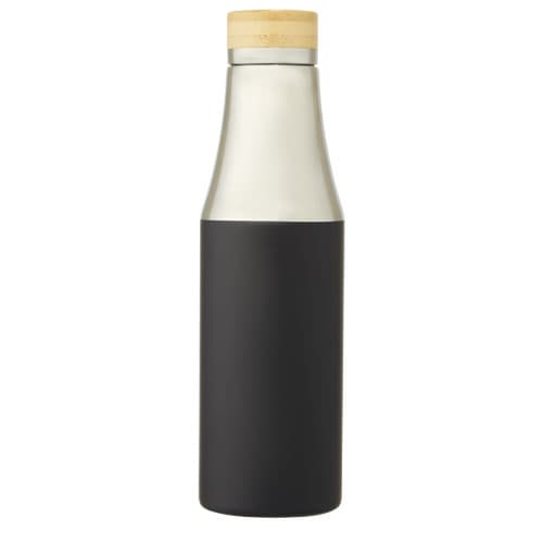Hulan miedziana, próżniowo izolowana butelka o pojemności 540 ml z bambusową pokrywką