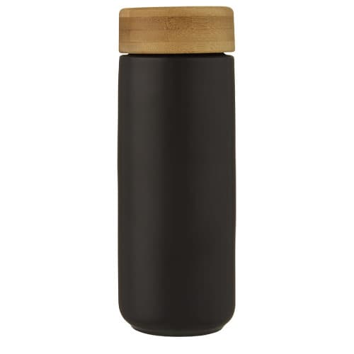 Lumi ceramiczny kubek z bambusową pokrywką o pojemności 300 ml