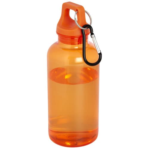Oregon butelka na wodę o pojemności 400 ml z karabińczykiem wykonana z tworzyw sztucznych pochodzących z recyklingu z certyfi
