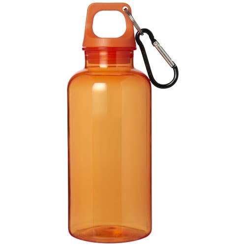 Oregon butelka na wodę o pojemności 400 ml z karabińczykiem wykonana z tworzyw sztucznych pochodzących z recyklingu z certyfi
