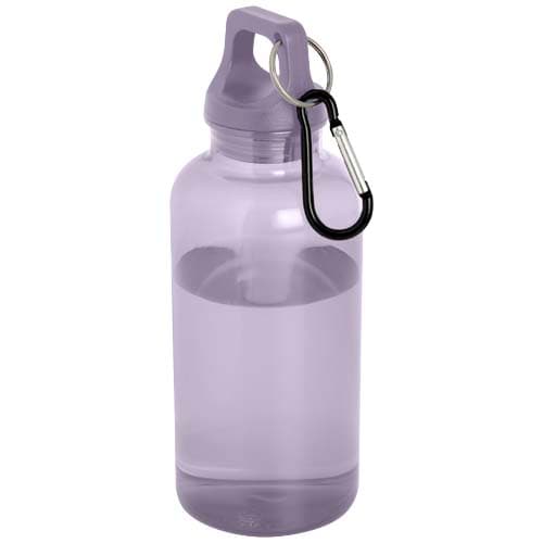 Oregon butelka na wodę o pojemności 400 ml z karabińczykiem wykonana z tworzyw sztucznych pochodzących z recyklingu z certyfi