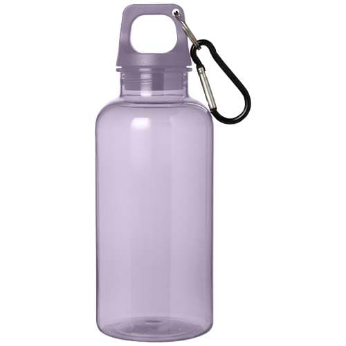 Oregon butelka na wodę o pojemności 400 ml z karabińczykiem wykonana z tworzyw sztucznych pochodzących z recyklingu z certyfi