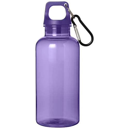 Oregon butelka na wodę o pojemności 400 ml z karabińczykiem wykonana z tworzyw sztucznych pochodzących z recyklingu z certyfi
