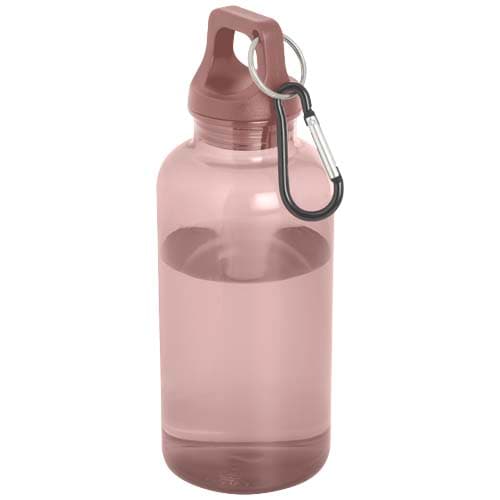 Oregon butelka na wodę o pojemności 400 ml z karabińczykiem wykonana z tworzyw sztucznych pochodzących z recyklingu z certyfi