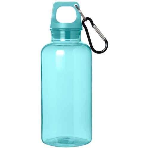 Oregon butelka na wodę o pojemności 400 ml z karabińczykiem wykonana z tworzyw sztucznych pochodzących z recyklingu z certyfi