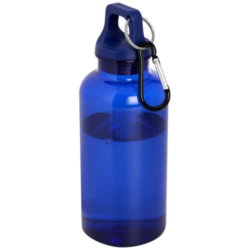Oregon butelka na wodę o pojemności 400 ml z karabińczykiem wykonana z tworzyw sztucznych pochodzących z recyklingu z certyfi