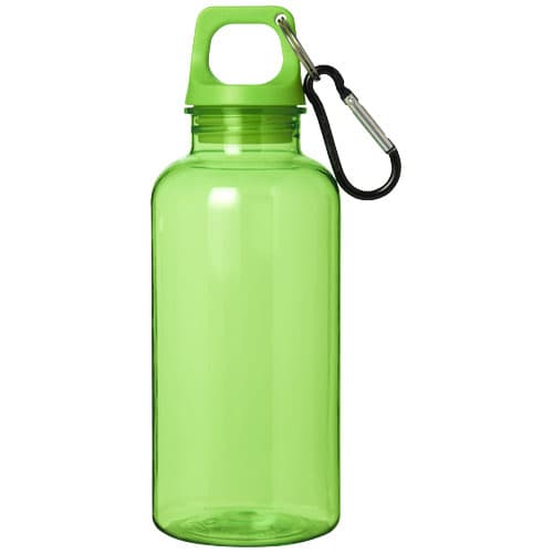 Oregon butelka na wodę o pojemności 400 ml z karabińczykiem wykonana z tworzyw sztucznych pochodzących z recyklingu z certyfi