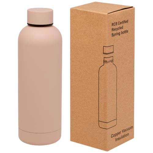 Spring miedziana butelka próżniowa ze stali nierdzewnej z recyklinku z certyfikatem RCS 500 ml