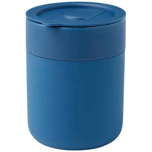 Java kubek ceramiczny z silikonową osłoną i plastikową pokrywką 330 ml