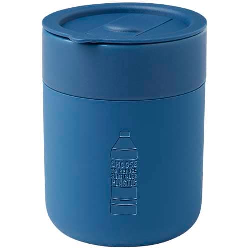 Java kubek ceramiczny z silikonową osłoną i plastikową pokrywką 330 ml
