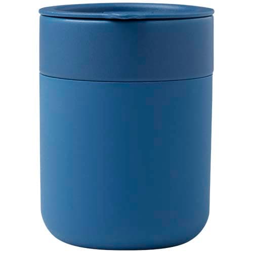 Java kubek ceramiczny z silikonową osłoną i plastikową pokrywką 330 ml