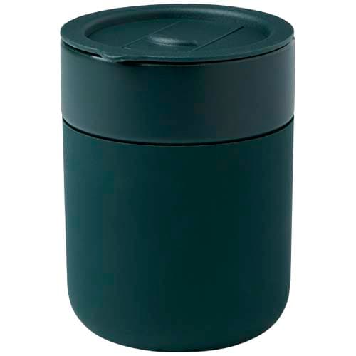 Java kubek ceramiczny z silikonową osłoną i plastikową pokrywką 330 ml