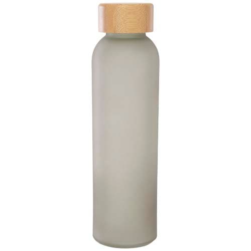 Matowa butelka ze szkła sodowo-wapniowego Lume 500 ml z zakrętką bambusową