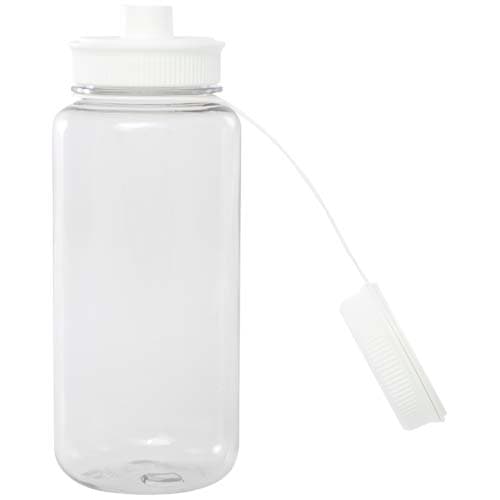 Butelka sportowa Ryder z materiału RPET, z certyfikatem RCS, o pojemności 900 ml, z wielofunkcyjną zakrętką