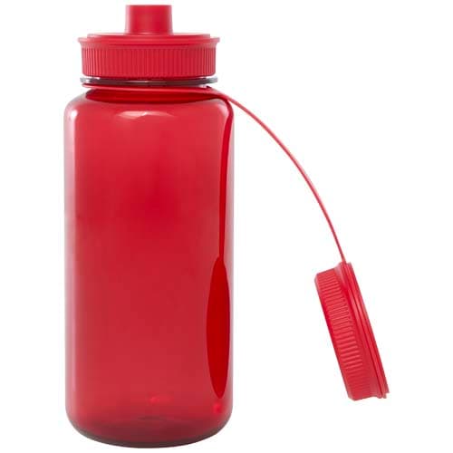 Butelka sportowa Ryder z materiału RPET, z certyfikatem RCS, o pojemności 900 ml, z wielofunkcyjną zakrętką