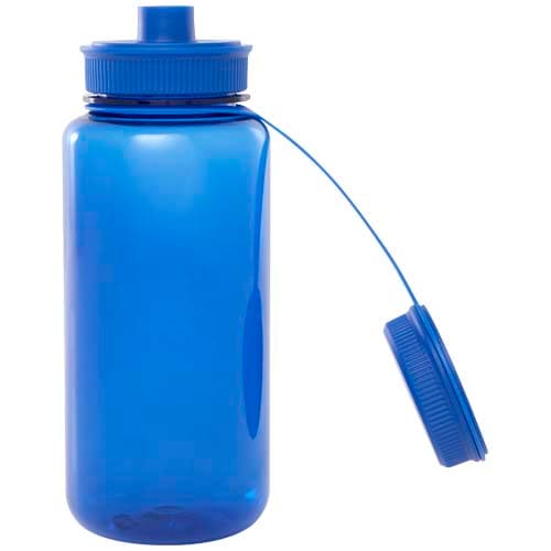 Butelka sportowa Ryder z materiału RPET, z certyfikatem RCS, o pojemności 900 ml, z wielofunkcyjną zakrętką