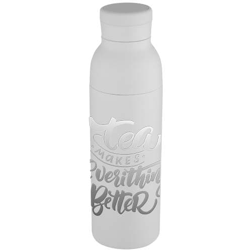 Illuminate butelka termiczna o pojemności 650 ml z podwójnymi ściankami, wykonana ze stali nierdzewnej z recyklingu z certyfi