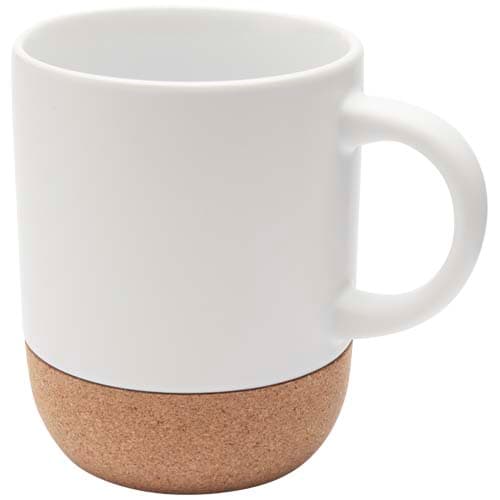 Billie kubek ceramiczny o pojemności 300 ml z detalami z korka i matowym wykończeniem