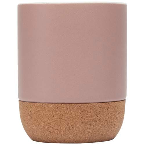 Billie kubek ceramiczny o pojemności 300 ml z detalami z korka i matowym wykończeniem