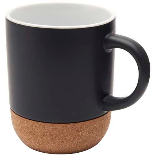 Billie kubek ceramiczny o pojemności 300 ml z detalami z korka i matowym wykończeniem