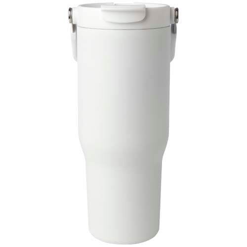 Kubek Bronx o pojemności 900 ml, z izolacją próżniową, wykonany ze recyklingowanej stali nierdzewnej z certyfikatem RCS i z m