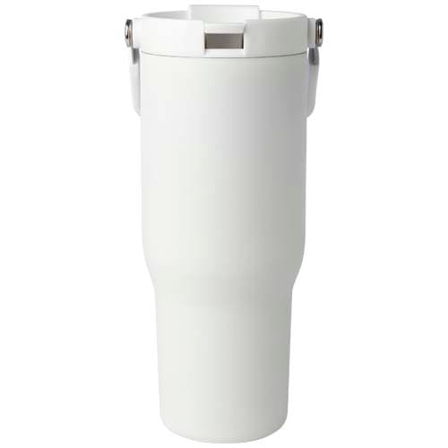 Kubek Bronx o pojemności 900 ml, z izolacją próżniową, wykonany ze recyklingowanej stali nierdzewnej z certyfikatem RCS i z m