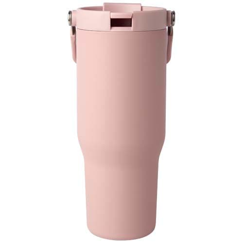 Kubek Bronx o pojemności 900 ml, z izolacją próżniową, wykonany ze recyklingowanej stali nierdzewnej z certyfikatem RCS i z m