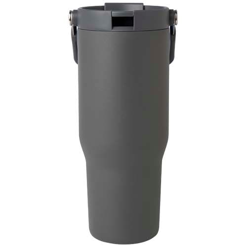 Kubek Bronx o pojemności 900 ml, z izolacją próżniową, wykonany ze recyklingowanej stali nierdzewnej z certyfikatem RCS i z m
