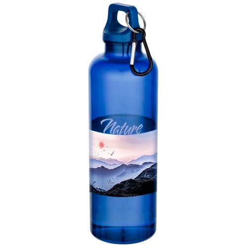 Oregon butelka na wodę o pojemności 750 ml z karabińczykiem wykonana z tworzyw sztucznych pochodzących z recyklingu z certyfi