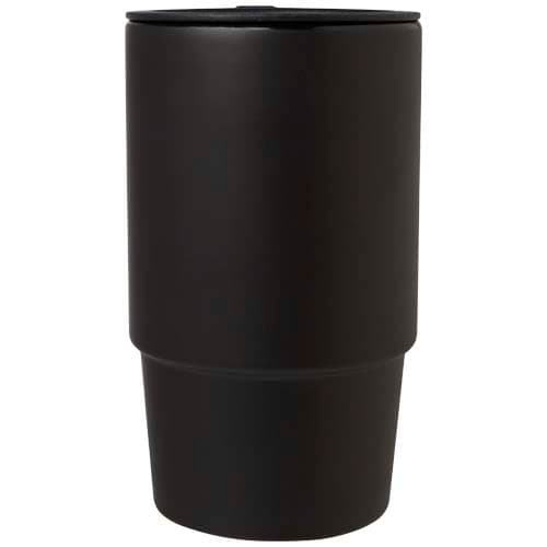 Carter kubek ceramiczny o pojemności 450 ml z plastikową pokrywką