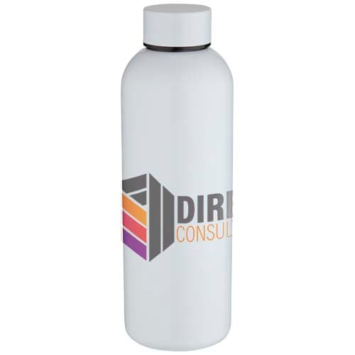Spring jednościenna butelka na wodę o pojemności 750 ml do nadruku sublimacyjnego, wykonana ze stali nierdzewnej z recyklingu