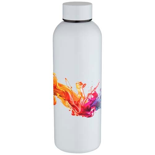 Spring jednościenna butelka na wodę o pojemności 750 ml do nadruku sublimacyjnego, wykonana ze stali nierdzewnej z recyklingu