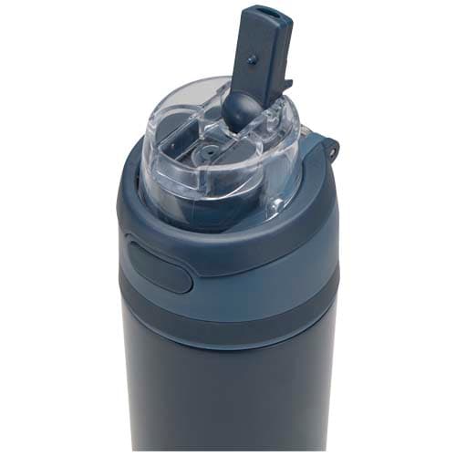 Bidon na wodę Theron 800 ml z jednowarstwowej stali nierdzewnej pochodzącej z recyklingu, certyfikowanej zgodnie z RCS, z pok