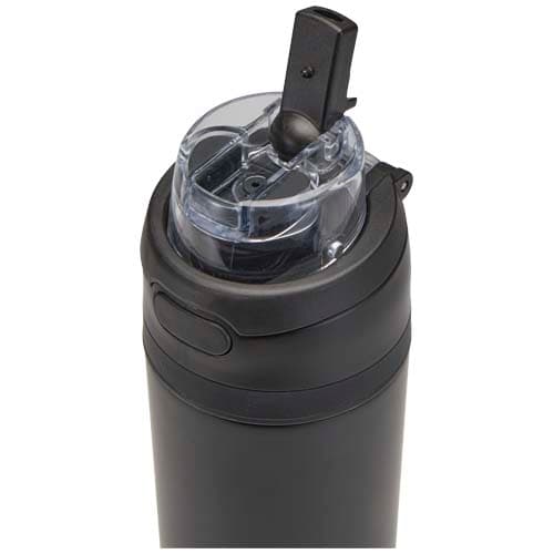 Bidon na wodę Theron 800 ml z jednowarstwowej stali nierdzewnej pochodzącej z recyklingu, certyfikowanej zgodnie z RCS, z pok