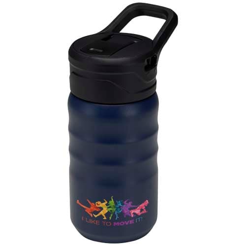 Bidon sportowy Knox o pojemności 350 ml, wykonana ze stali nierdzewnej z podwójnymi ściankami i materiału pochodzącego z recy