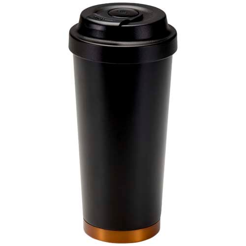 Kubek termiczny Hampton o pojemności 480 ml, wykonany ze stali nierdzewnej z recyklingu z certyfikacją RCS, z podwójnymi ścia