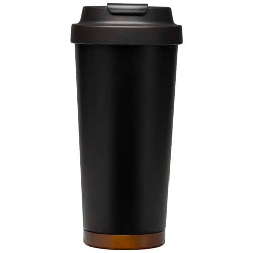 Kubek termiczny Hampton o pojemności 480 ml, wykonany ze stali nierdzewnej z recyklingu z certyfikacją RCS, z podwójnymi ścia