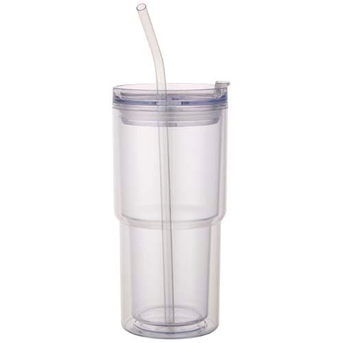 Kubek plastikowy Archer o pojemności 480 ml z podwójnymi ściankami