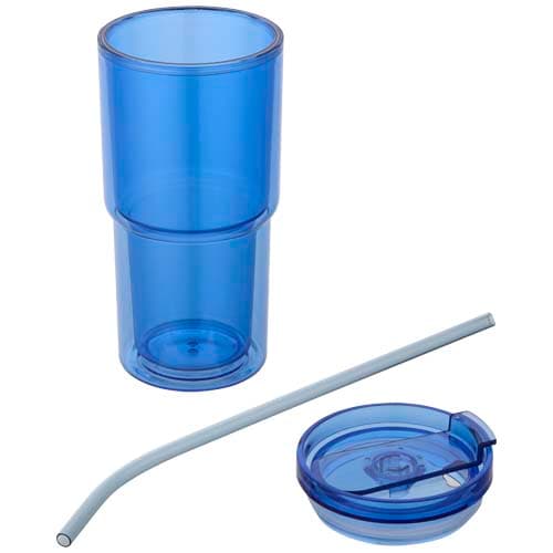 Kubek plastikowy Archer o pojemności 480 ml z podwójnymi ściankami