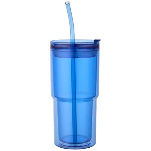 Kubek plastikowy Archer o pojemności 480 ml z podwójnymi ściankami