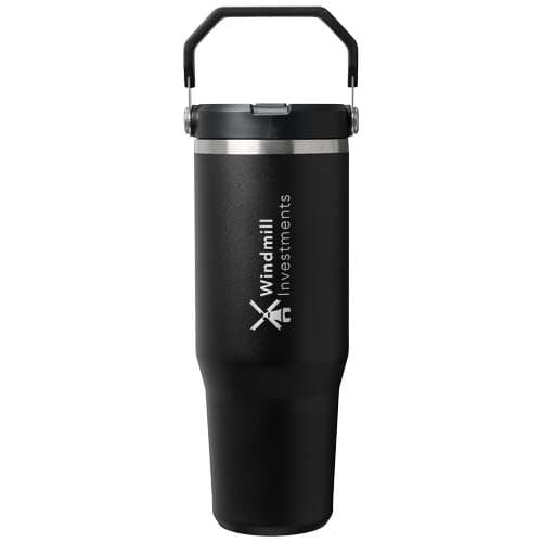 Stanley IceFlow™ 2.0 termoizolowany kubek ze stali nierdzewnej, pojemność 890 ml, z odchylaną słomką