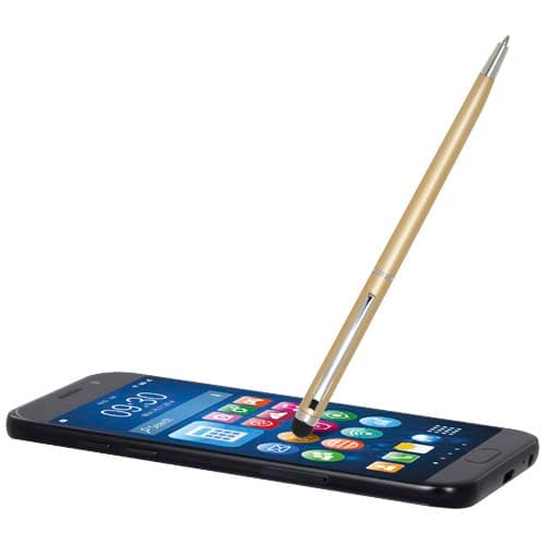 Ore aluminium ballpoint pen with stylus (blue ink)