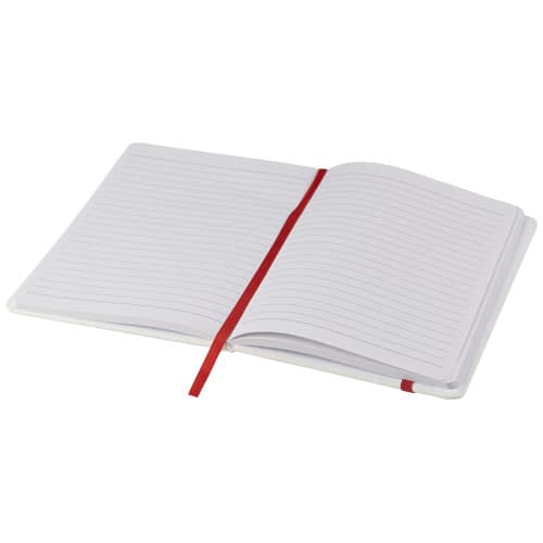 Biały notes A5 Spectrum z kolorowym paskiem