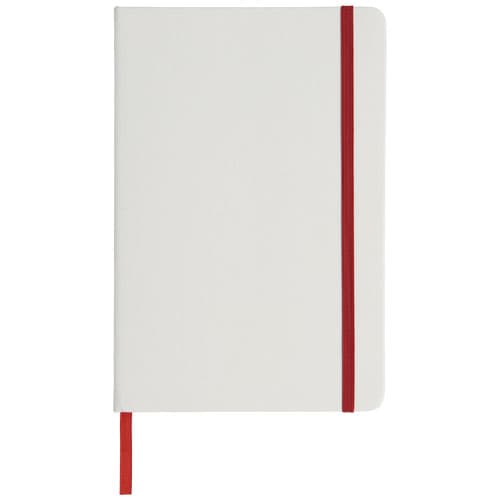 Biały notes A5 Spectrum z kolorowym paskiem