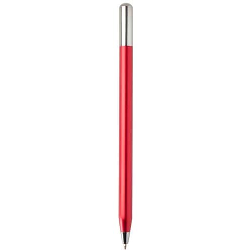 SMART - SMART długopis kulkowy z mechanizmem obrotowym typu twist z recyklingowanego aluminium (czarny tusz).