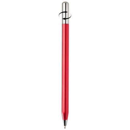 SMART - SMART długopis kulkowy z mechanizmem obrotowym typu twist z recyklingowanego aluminium (czarny tusz).