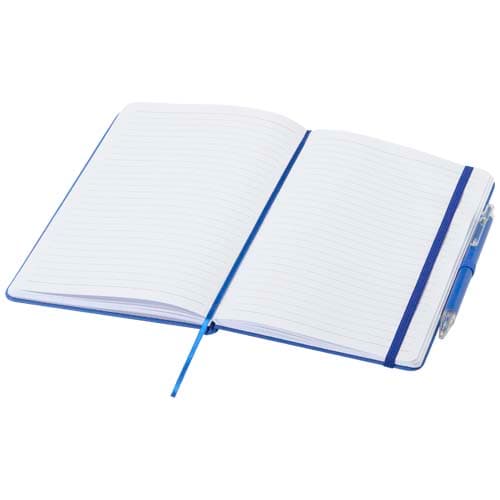 Zestaw Spectrum: długopis i notes A5 wykonany z materiałów z recyklingu